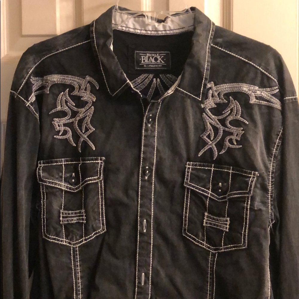 Men’s BKE Buckle embroidered shirt